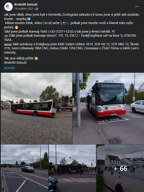 Jeden z příspěvku na FB o focení na Zoo